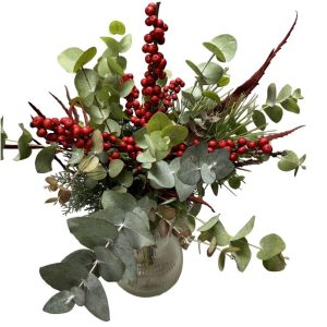 Χριστουγεννιάτικο Μπουκέτο με Βάζο - Image 1