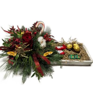 Ξύλινος Δίσκος με Σοκολατάκια - Medium - Image 1