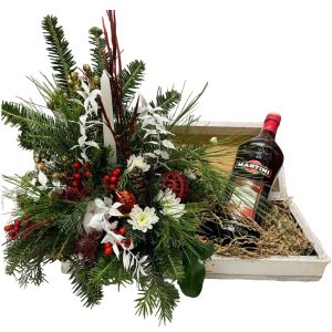 Βαλιτσάκι με Μαρτίνι και Λουλούδια - Image 1