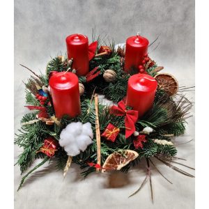 Επιτραπέζιο Στεφάνι με Κεριά - Image 1