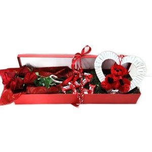 Κόκκινα Τριαντάφυλλα + Teddy Bear + Lacta - Image 1
