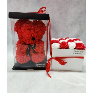 Rose Bear Medium & Σαπουνίνια Powder - Κόκκινο - Image 1